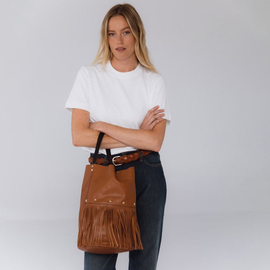 Leather handbag Mercules Brown in Leather - 40045709